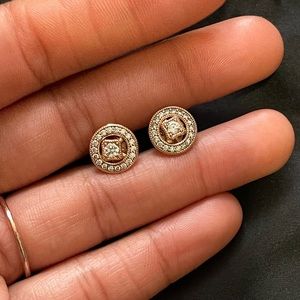 Authentic pandora Vintage Circle Stud Earrings